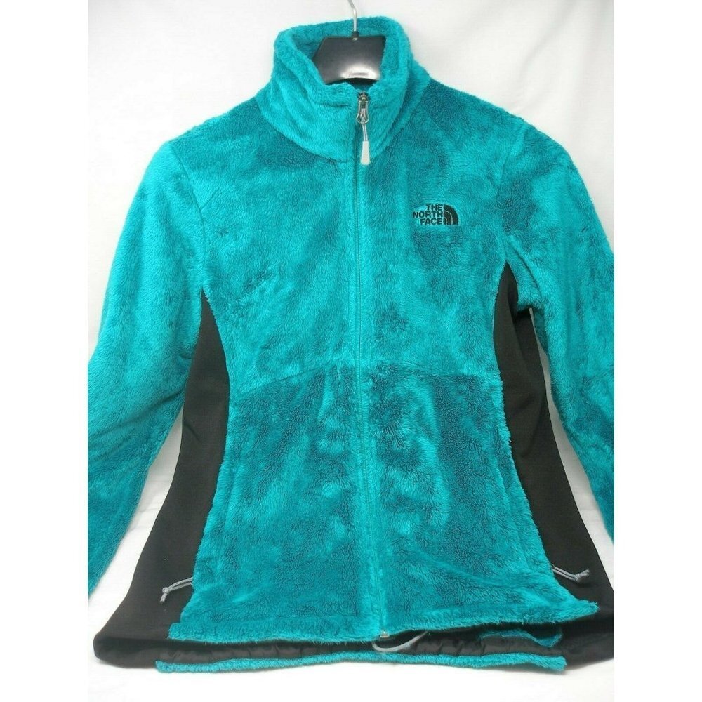 THE NORTH FACE: Teal & Black Full Zip up Fleece Women's size S/P!